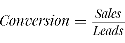 startup conversion rate formula